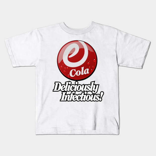 e-Cola Deliciously Infectious! Kids T-Shirt by MBK